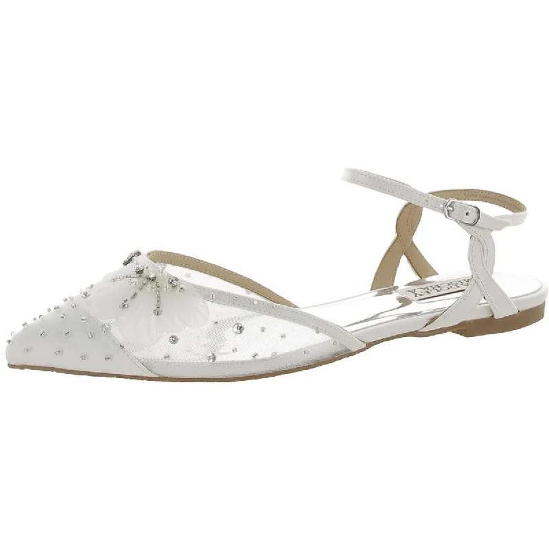 Flats for relaxed vibe-Badgley Mischka Womens Karine Ankle Strap Dressy