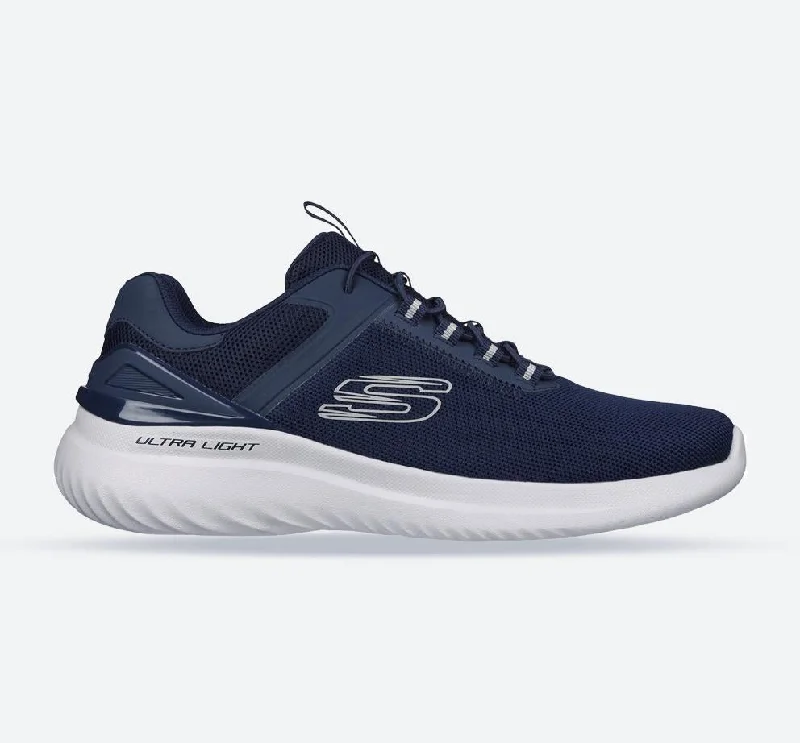 Athletic shoes with TV workoutsMen's Wide Fit Skechers 232673 Bounder 2.0 Anako Sneakers - Navy