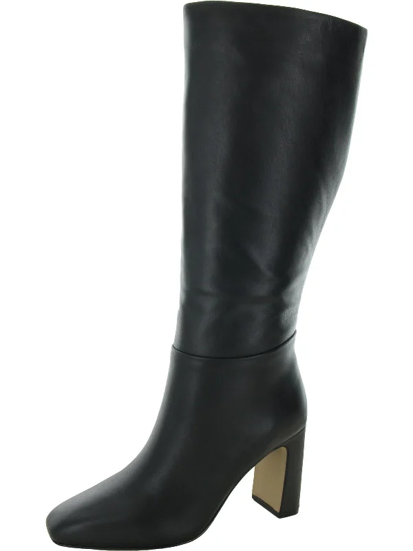 Annya Womens Block Heel Tall Knee-High Boots