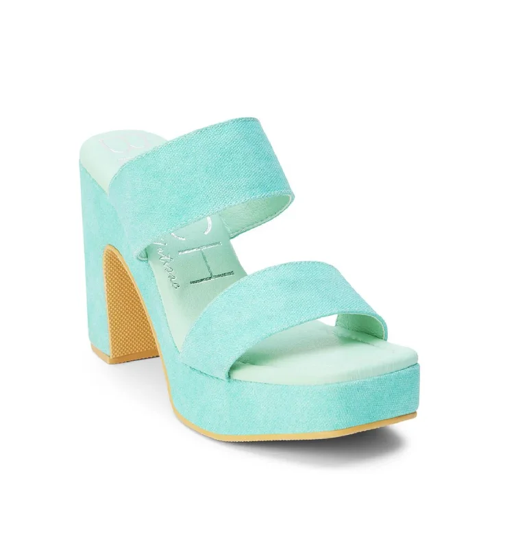 Gem Platform Heel In Turquoise