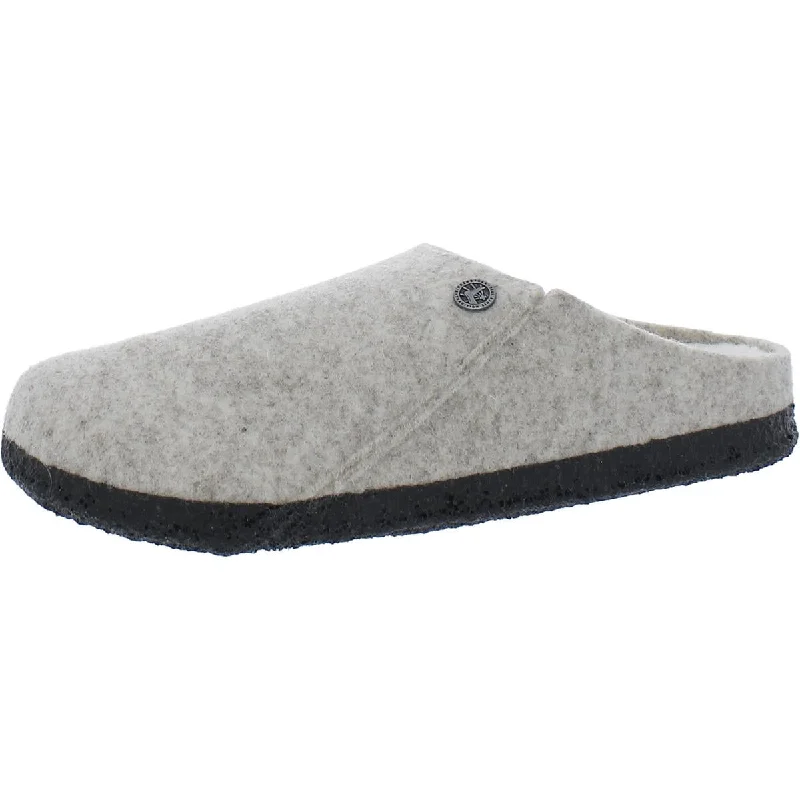 Flats with leather design-Birkenstock Womens Zermatt Rivet Felt Clogs