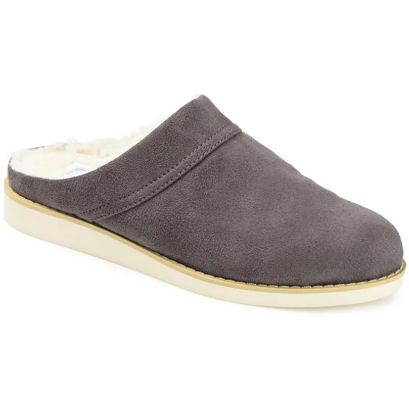 Flats with wide design-Journee Collection Womens Sabine Faux Suede Slip On Slip On Shoes