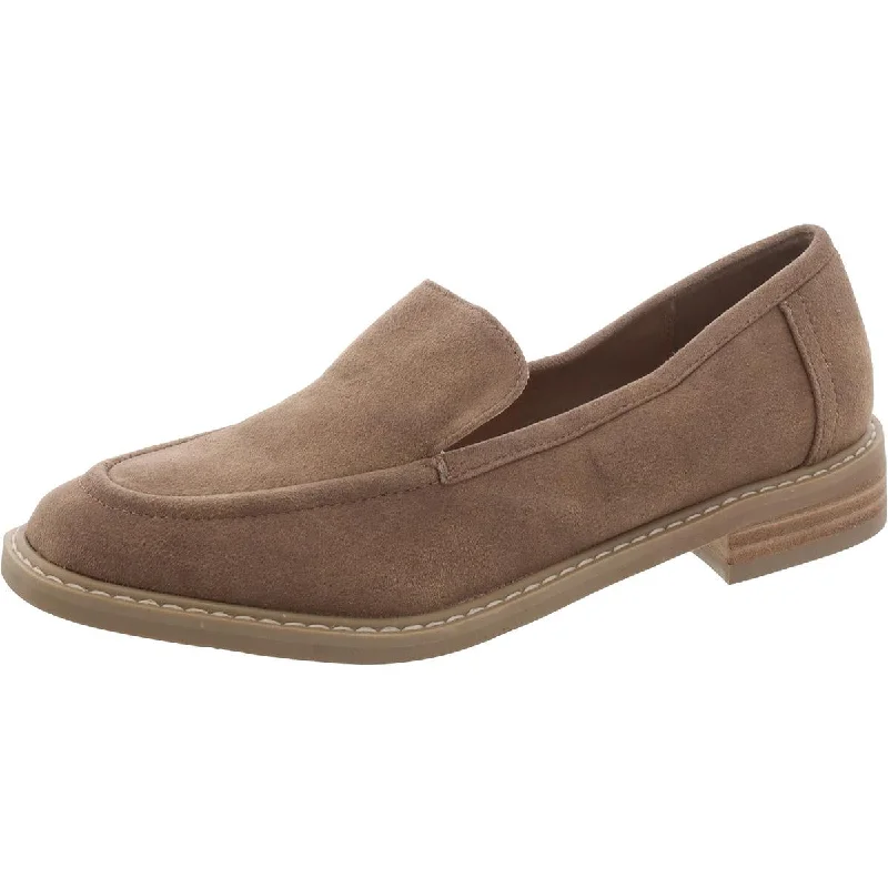 DV By Dolce Vita Womens Fran Faux Suede Flat Loafers