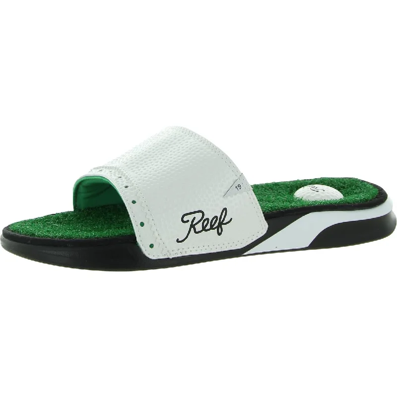 Sandals for seaside relaxation-Reef Mens Mulligan  Slip On Outdoors Slide Sandals