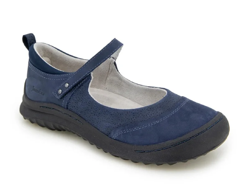 Flats for borough style-Jambu: Ezra in Dark Denim