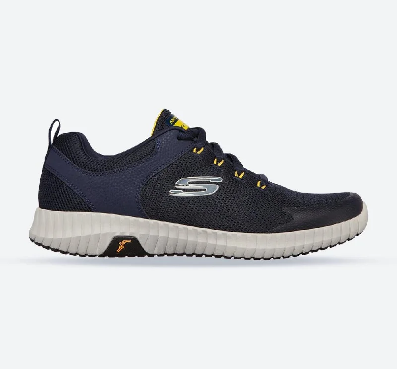 Athletic shoes with agility trainingMen's Wide Fit Skechers 232212 Elite Flex Prime Take Over Sports Sneakers - Navy/Yellow