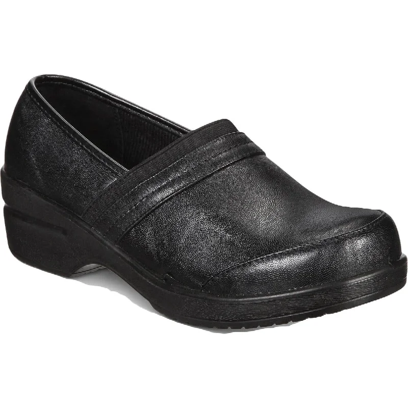 Flats for Halloween costume-Easy Street Womens Origin Leather Flexible Clogs