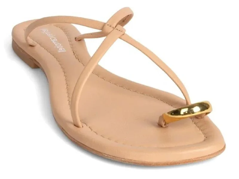 Minimalist sandals for casual wear-Jeffrey Campbell: Pacifico Beige & Gold