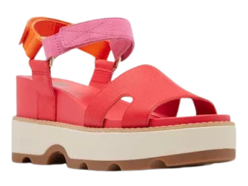 Sandals for summer sightseeing-Sorel: Joanie IV Ankle Strap WE in Red Glo/Honey