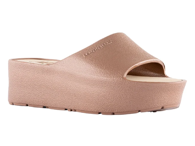 Sandals with padded heels-Lemon Jelly: Sunny in Bronzo