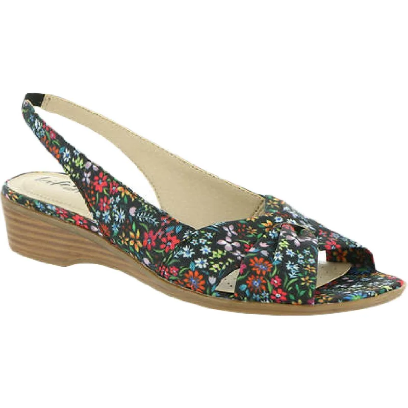 Sandals for summer evenings-LifeStride Womens Mimosa 2 Slip On Flat Slingback Sandals