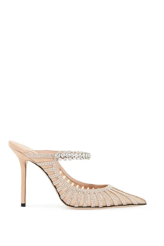 Sandals with reinforced footbeds-JIMMY CHOO Elegant Flat Sandals with Crystal Embellishments