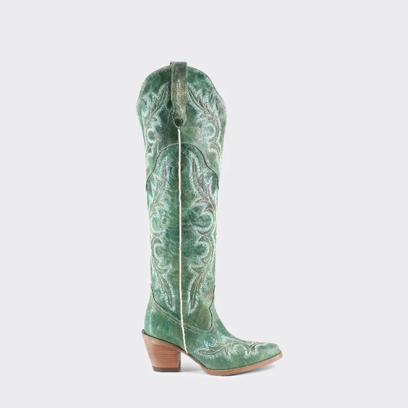 Julia Leather Cowgirl Boots - Sophisticated Western Footwear By Buck & Brana ju