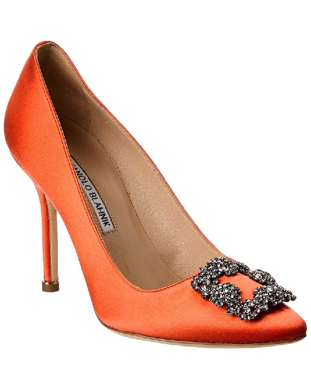 Manolo Blahnik Hangisi 105 Satin Pump