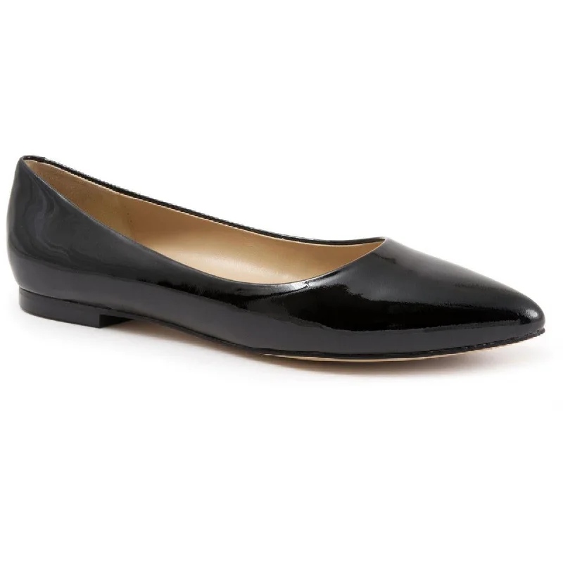 Flats with perforated leather-Trotters Womens Estee Ballet Flats