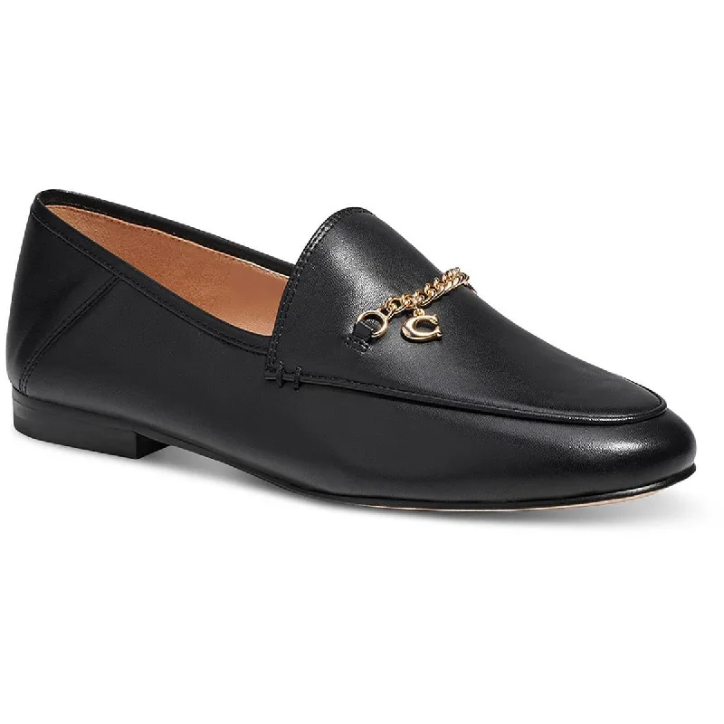 Coach Womens Hanna Loafer Leather Slip-On Loafers