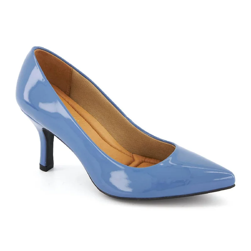 Women's Comfort Plus Medium Heel Stilettos In Baby Blue