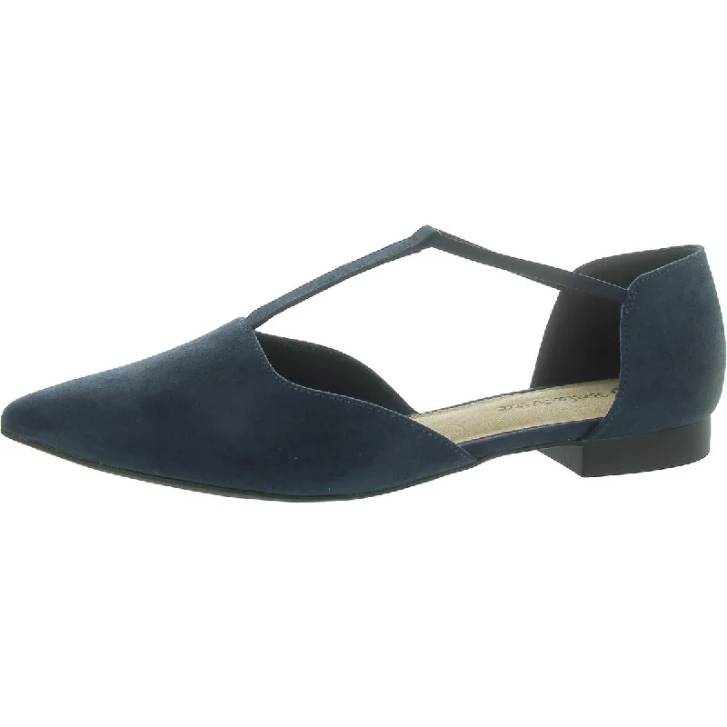 Flats for picnic day-Bella Vita Womens Darby Suede Pointed Toe Ballet Flats