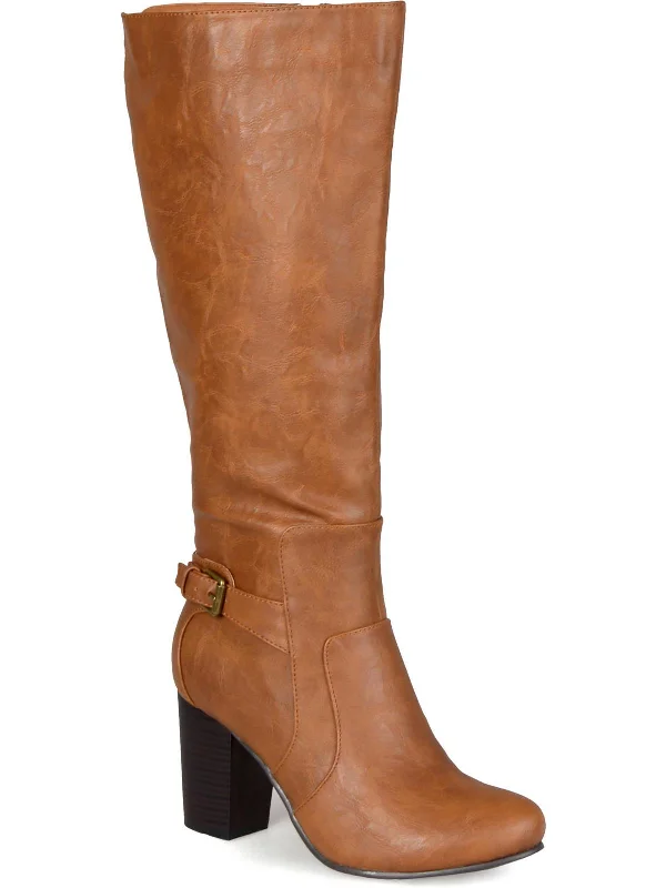 CARVER Womens Faux Leather Knee-High Boots