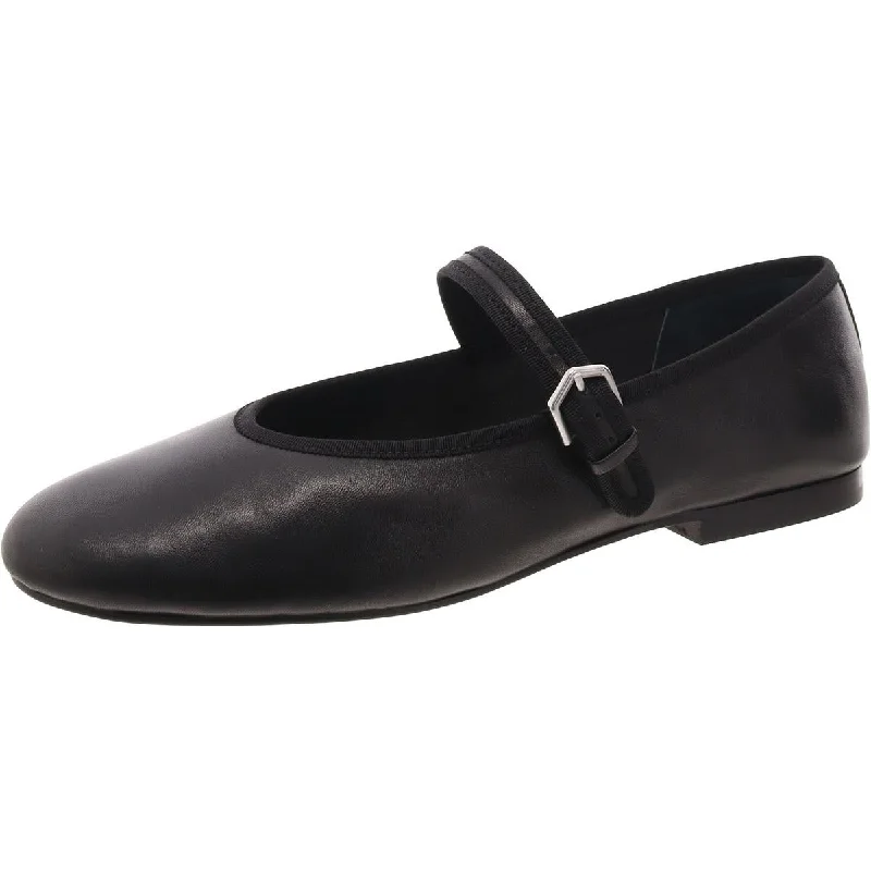 Flats with cut-out toe-Dolce Vita Womens Leather Slip On Mary Janes