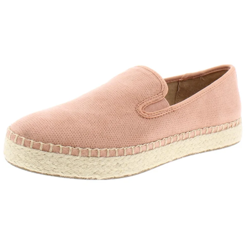 Flats for year-round wear-Dr. Scholl's Shoes Womens Far Out Faux Suede Slip On Espadrilles