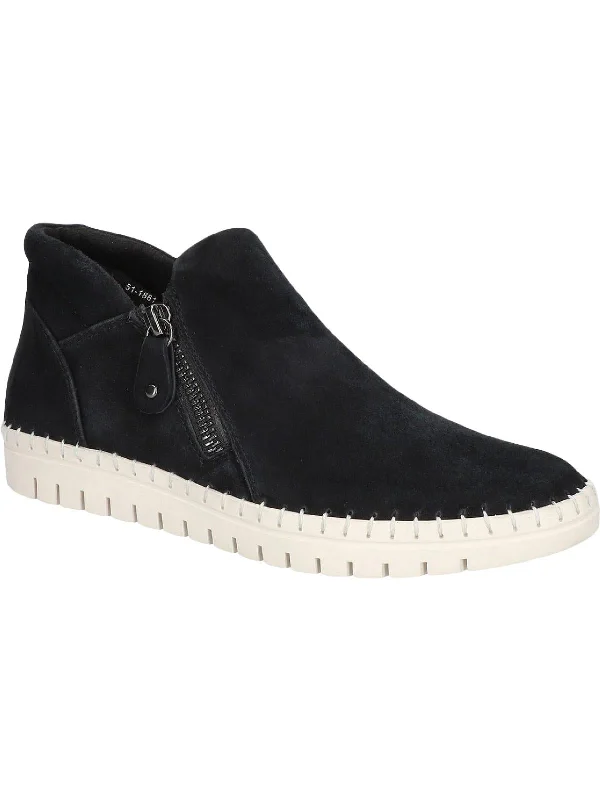 Can ankle boots be worn professionally-boots for weekend trips-Camberly Womens Suede Moc Toe Ankle Boots