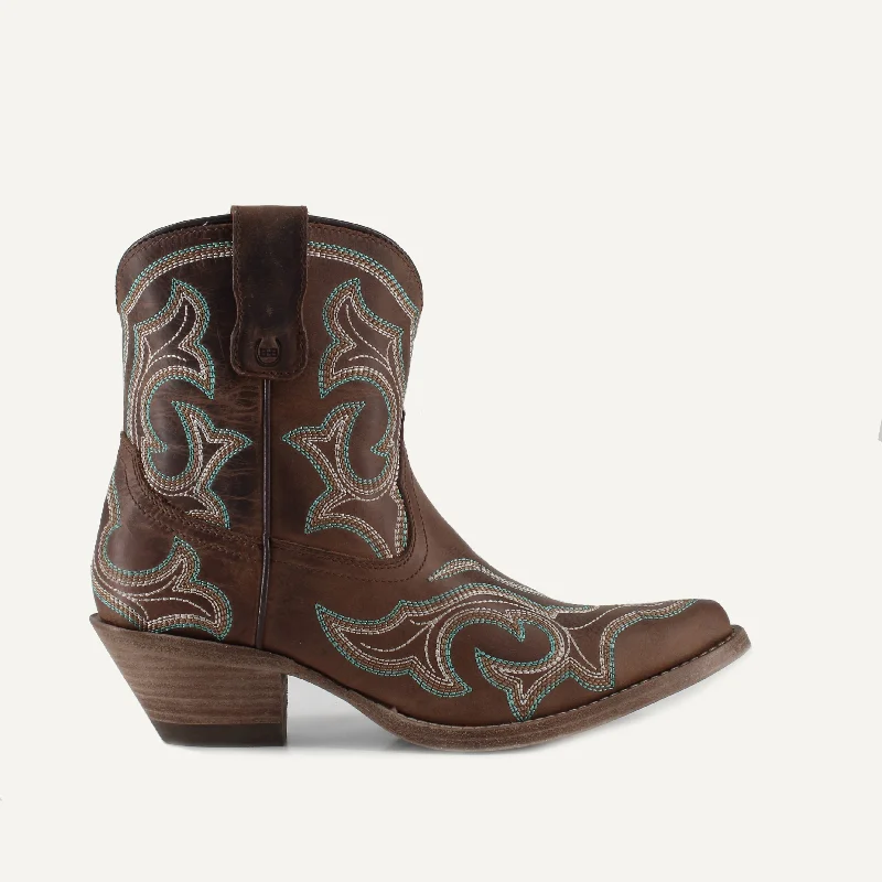 Regina Leather Cowgirl Boots - Classic Western Elegance & Comfort By Buck & Brana reg