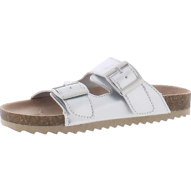 Sandals with colorful embroidery-Thereabouts Girls Noyo Metallic Buckle Footbed Sandals