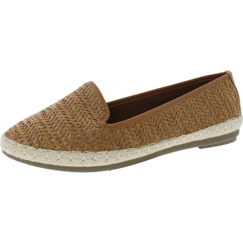 CREPUSCOLO Womens Woven Slip On Loafers