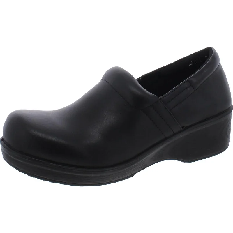 Flats with plain design-Dr. Scholl's Shoes Womens Dynamo Leather Slip On Clogs