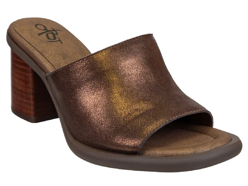 Sandals for poolside strolls-OTBT: BRAVURA in DARK BRONZE Heeled Sandals