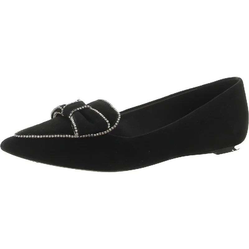 Flats with soft style-Kate Spade New York Womens Be Dazzled Embellished Suede Flat Shoes