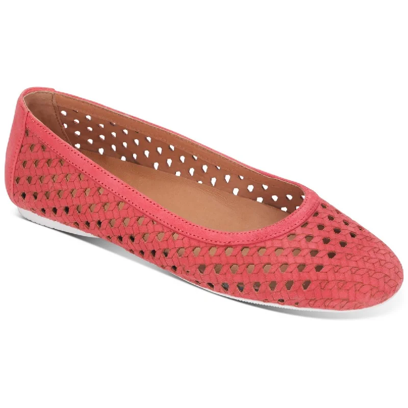 Flats with crystal embellishment-Gentle Souls by Kenneth Cole Womens Eugene Travel Leather Ballet Flats