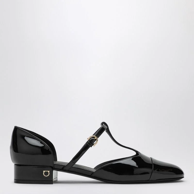 Sandals for tropical vibes-Ferragamo Patent Leather Linette Ballerina Shoes