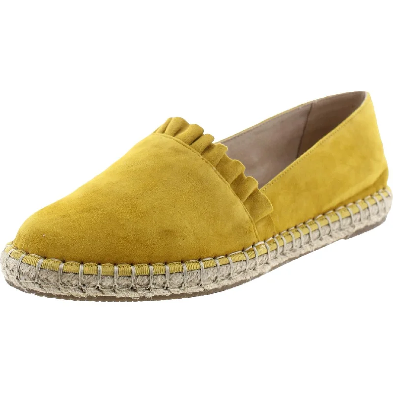 Flats with wide style-Bandolino Womens Hadal Suede Slip On Espadrilles