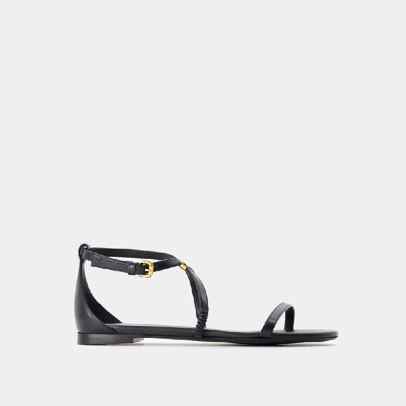 Sandals for hot summer nights-ALEXANDER MCQUEEN Harness Sandals for Women - SS24 Collection