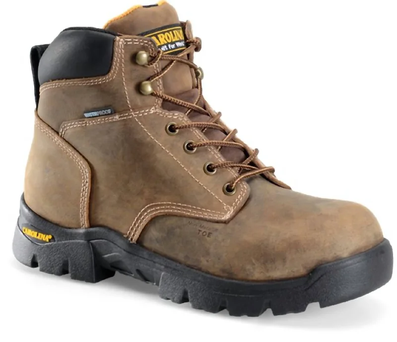 Circuit 6" Composite Toe Waterproof Work Boot In Brown