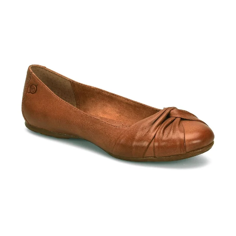 Flats for rainy season-Born Womens Lilly Leather Slip-On Moccasins