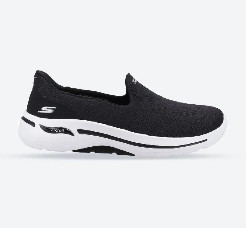 Athletic shoes with BBQ recoveryWomen's Wide Fit Skechers 124483 Go Walk Arch Fit Imagined Sneakers