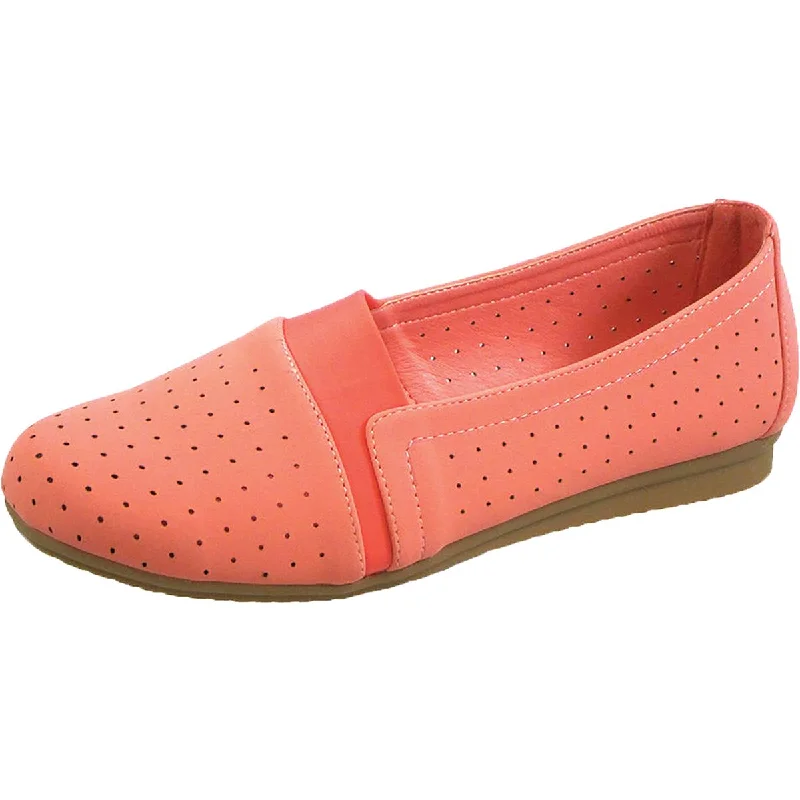 Flats for sunny day-Beacon Womens Lenore Perforated Slip-On Flats