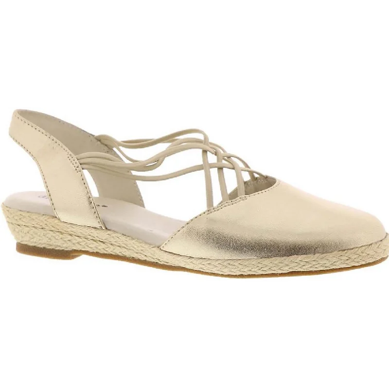 Flats with buckle style-David Tate Womens Miracle Strappy Flats Espadrilles