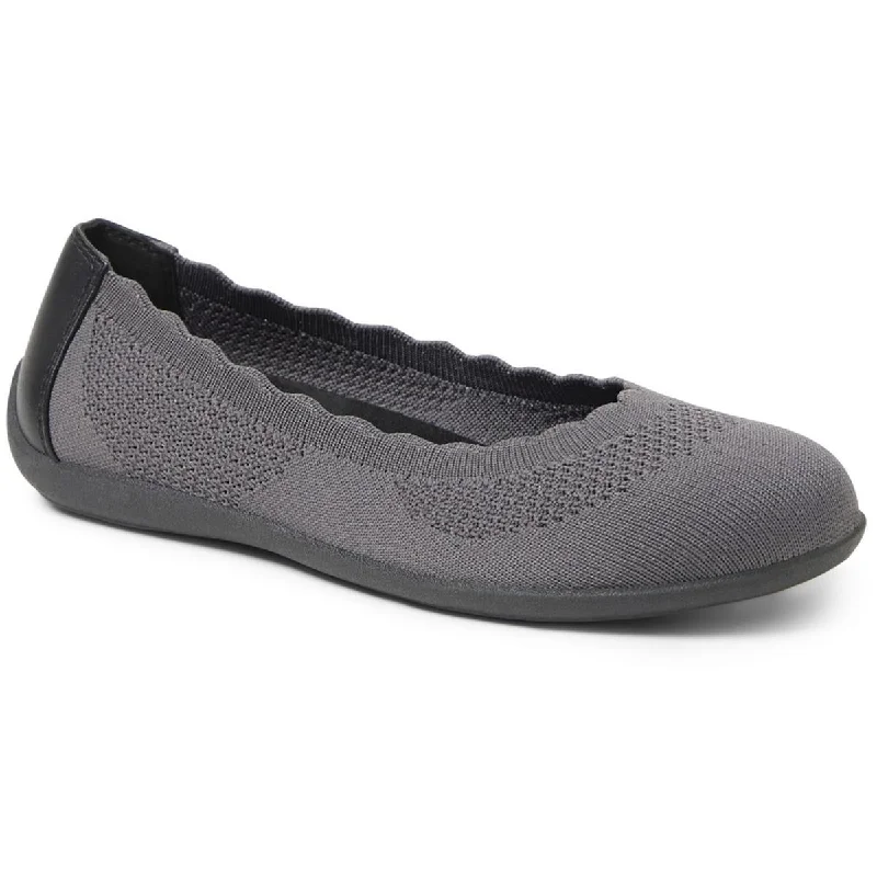 Flats for team meeting-Dearfoams Womens Misty Ballet Flat Comfort Insole Stretch Ballet Flats