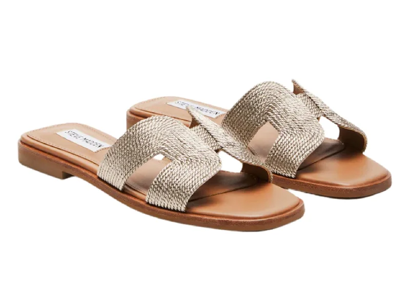 Sandals for poolside relaxation-Steve Madden: Hadyn in Natural