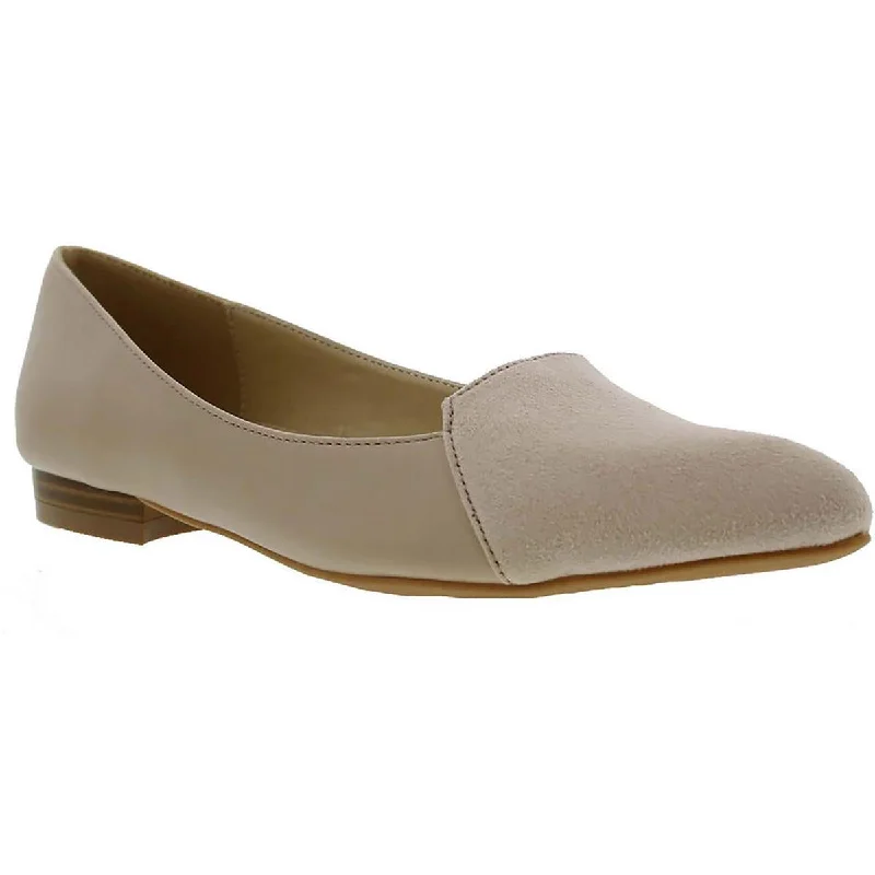 Bellini Womens Flora Textured Pointed Toe Loafers