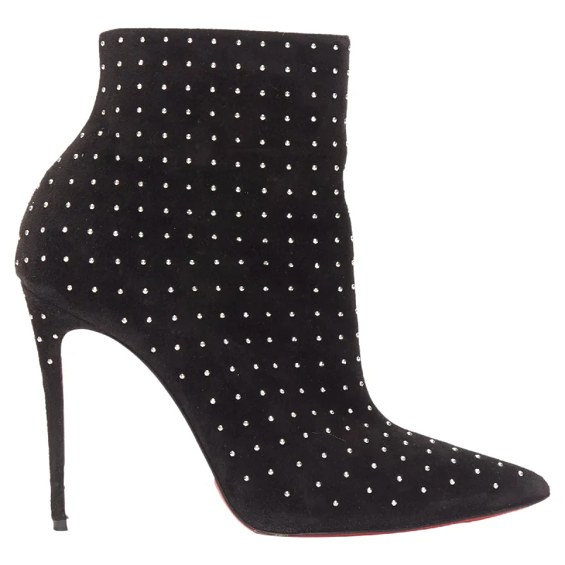 Christian Louboutin So Kate Booty suede micro stud embellished pointy