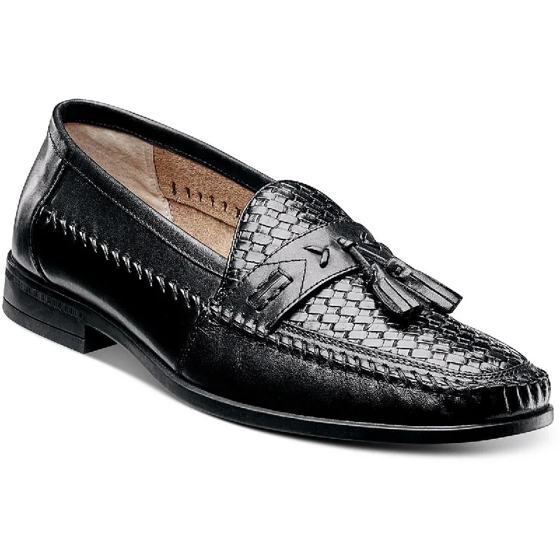 Nunn Bush Mens Strafford Leather Tasseled Loafers