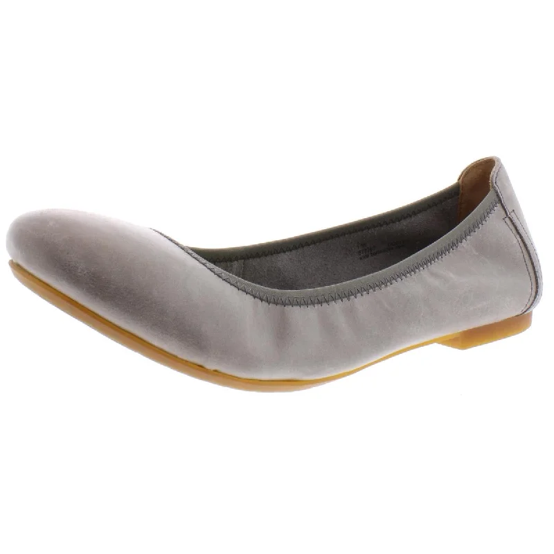 Flats for neighborhood chic-Born Womens Julianne Slip On Leather Ballet Flats