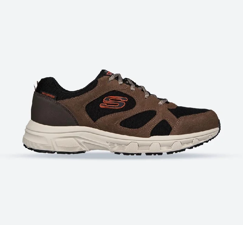 Athletic shoes with 10K prepMen's Wide Fit Skechers 237348 Oak Canyon Sunfair Trekking Low Cut Sneakers - Brown/Black