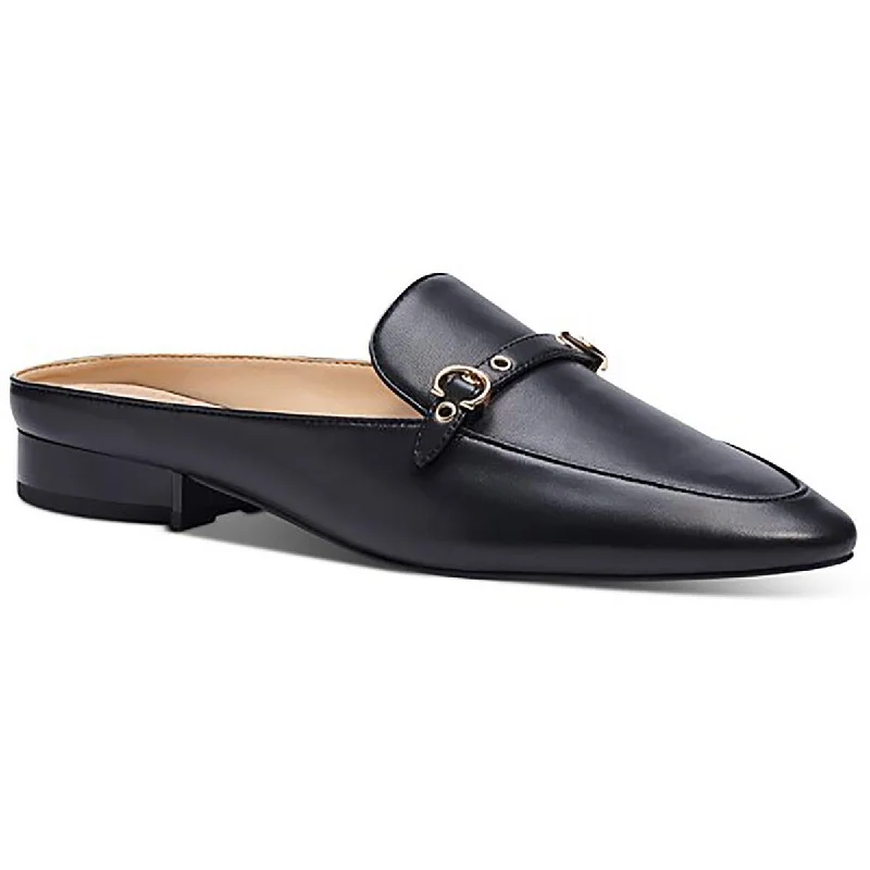 Flats with strap design-Coach Womens Irene Leather Slip on Mules