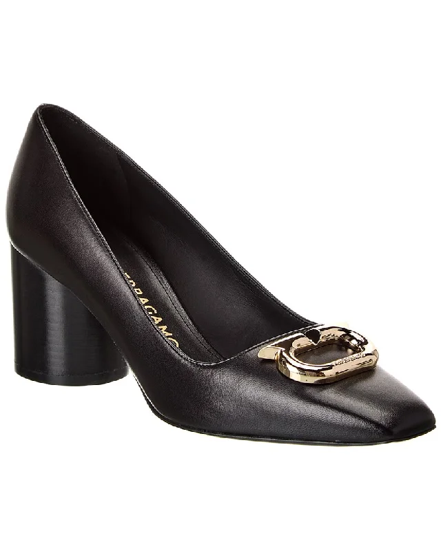 Ferragamo Pania Leather Pump